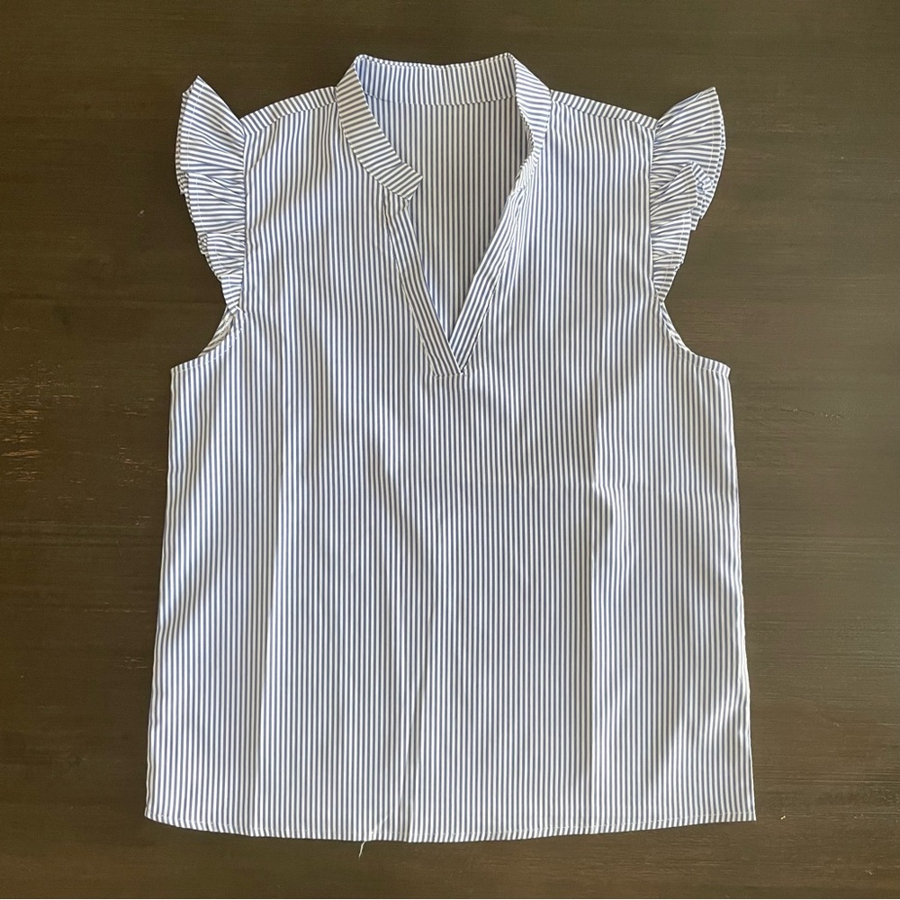 Shein Striped Short Sleeve Shirt